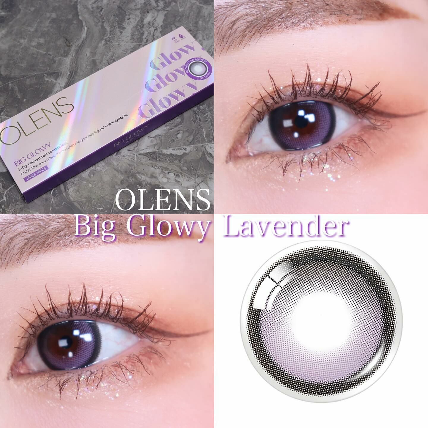 olens big glowy lavender