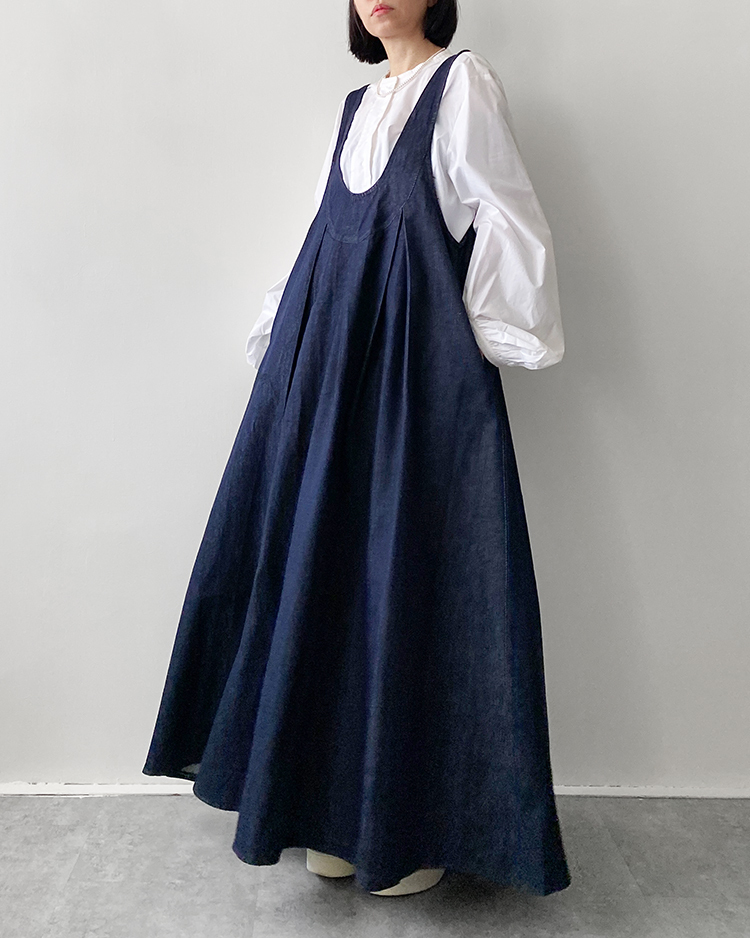 MFD-2681 U領丹寧洋裝