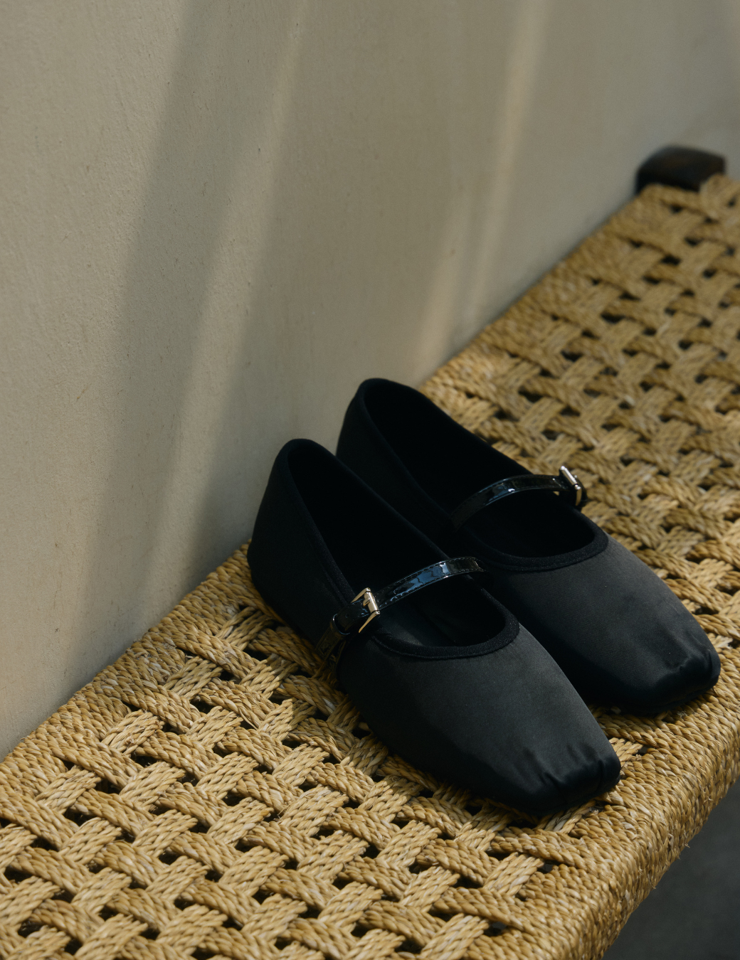 緞面芭蕾娃娃鞋（2色/3尺寸）