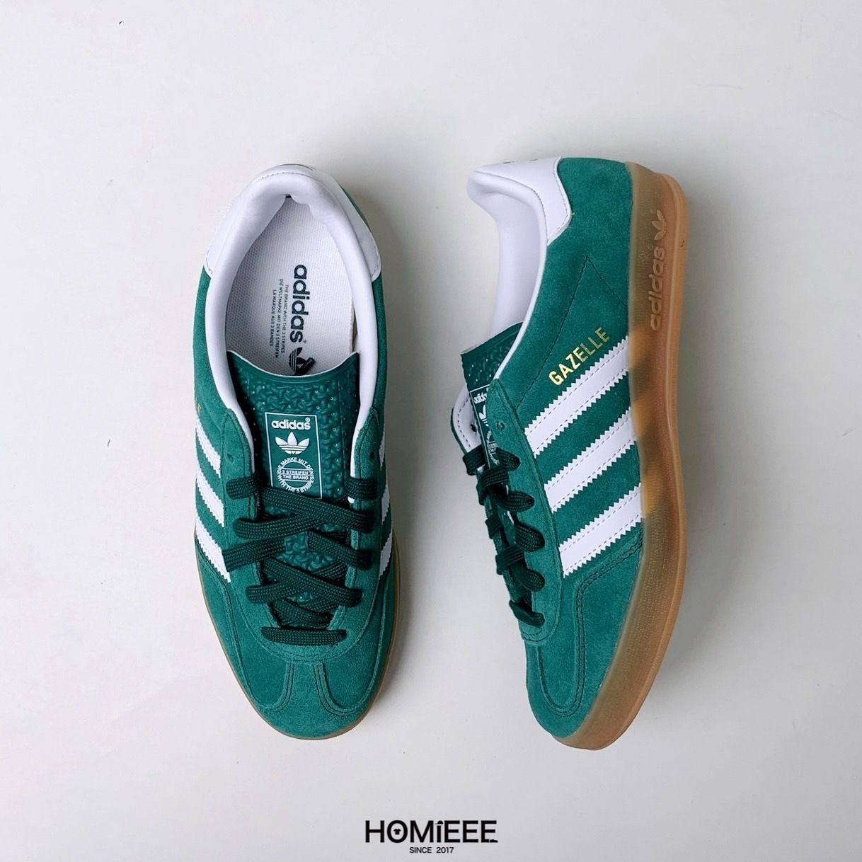 Adidas Gazelle Indoor Green 休閒鞋 麂皮 焦糖底 綠色 [JI2062]