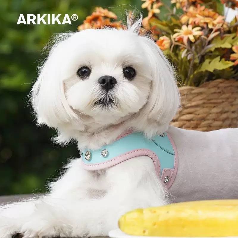 ARKIKA宠物胸背带 双色轻柔胸背牵引系列