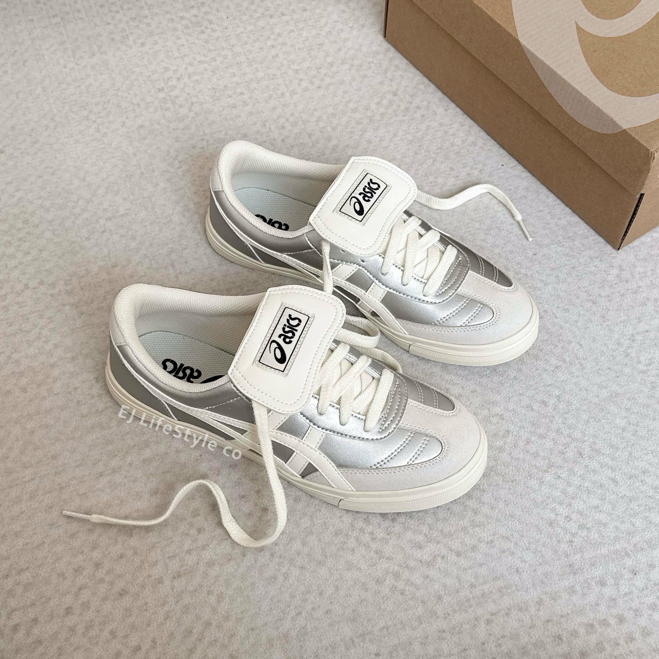 ASICS AARON 2.0 銀奶油 米白 奶油白 翻蓋鞋舌 男女鞋 1203A720-020 / 預購