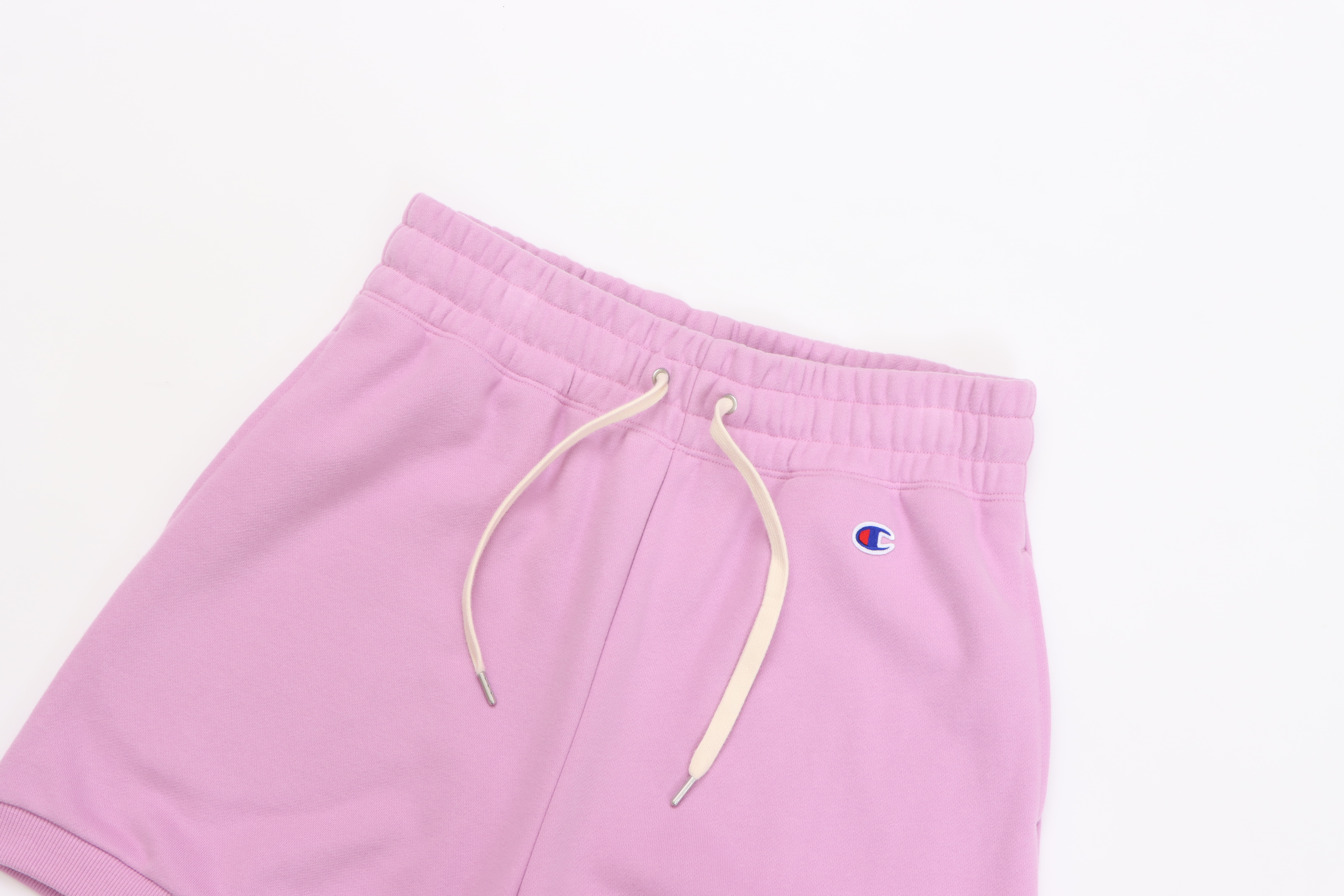 女款-LOGO 刺繡 棉質休閒短褲-粉色（CW-B501-110）