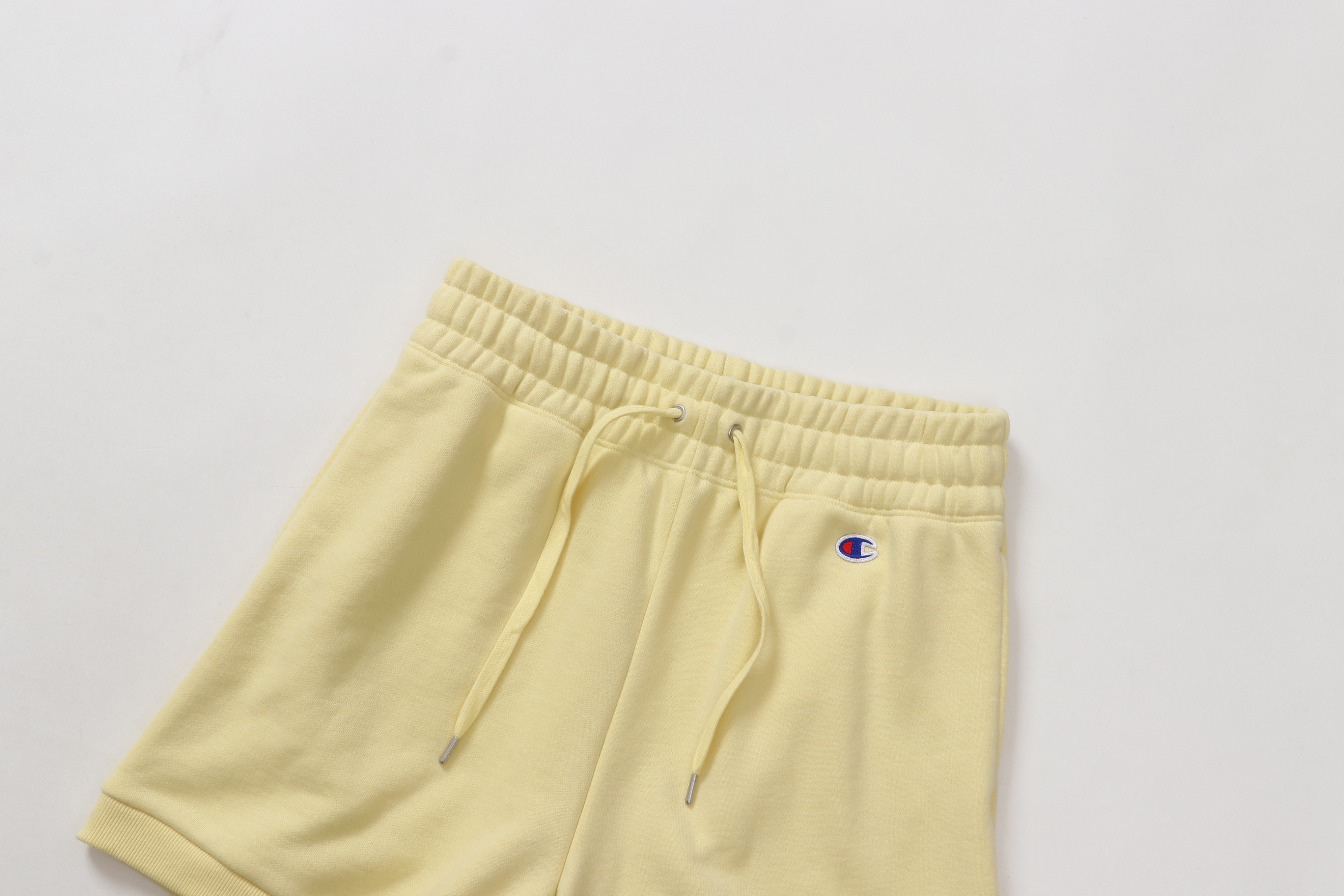 女款 -LOGO 刺繡 棉質休閒短褲-黃色（CW-B501-721）