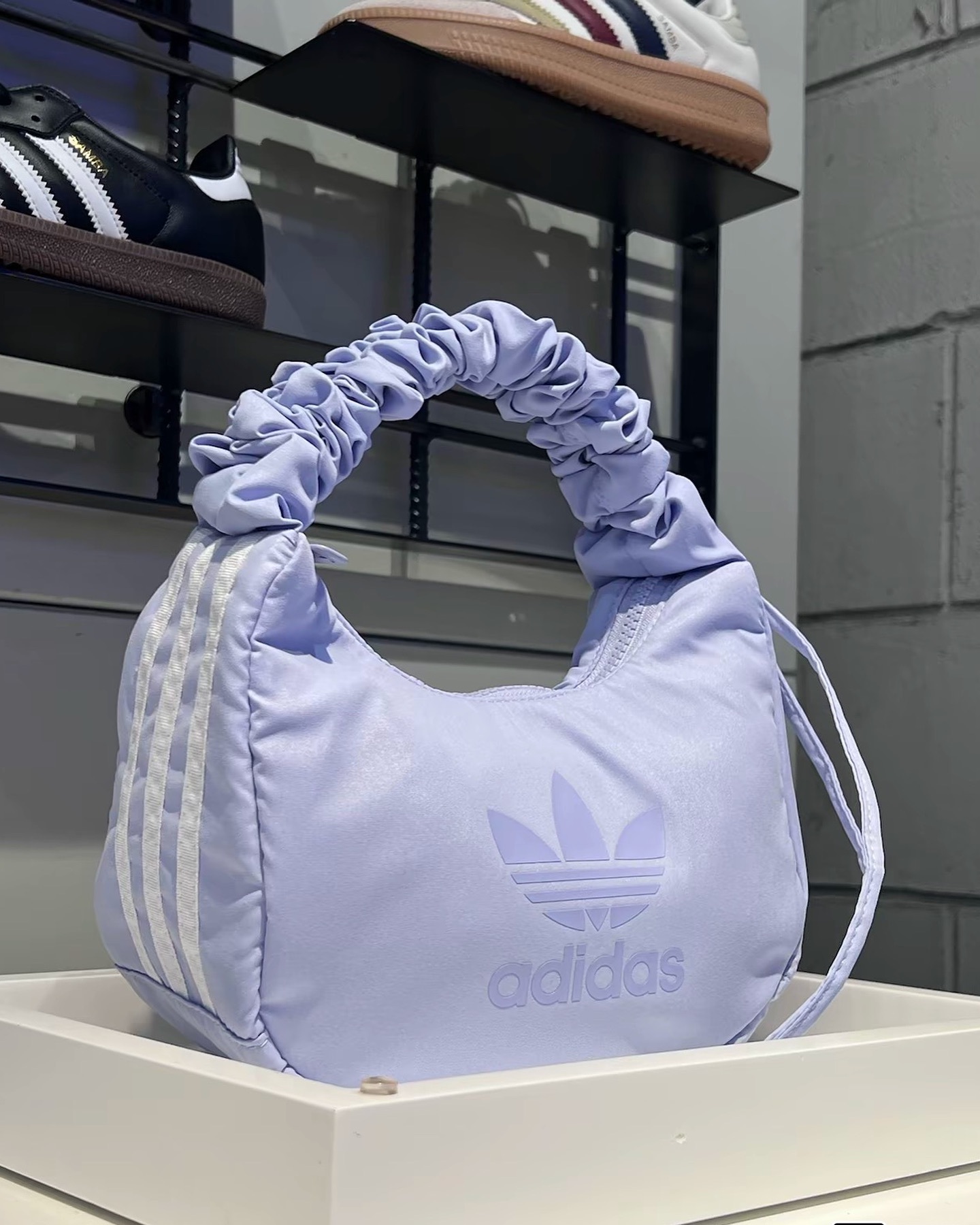 Adidas Originals  Bag Light Purple 三葉草 雲朵包 淺紫色 尼龍材質