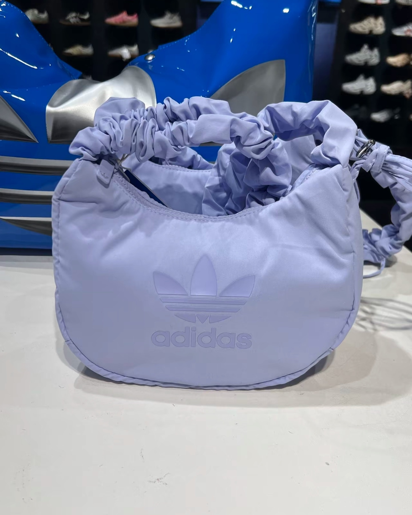 Adidas Originals  Bag Light Purple 三葉草 雲朵包 淺紫色 尼龍材質