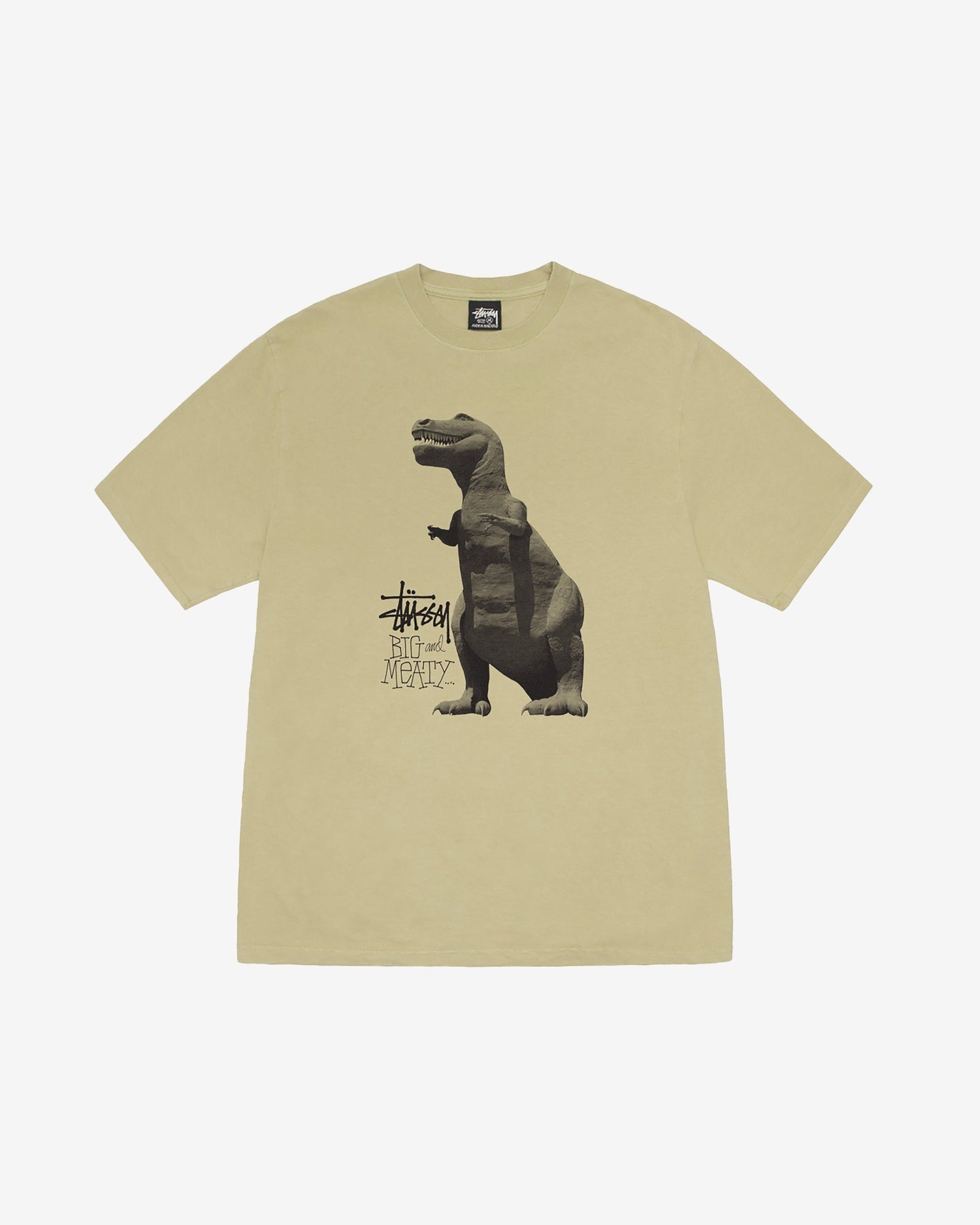 STÜSSY Big & Meaty Pigment Dyed T-Shirt Elm