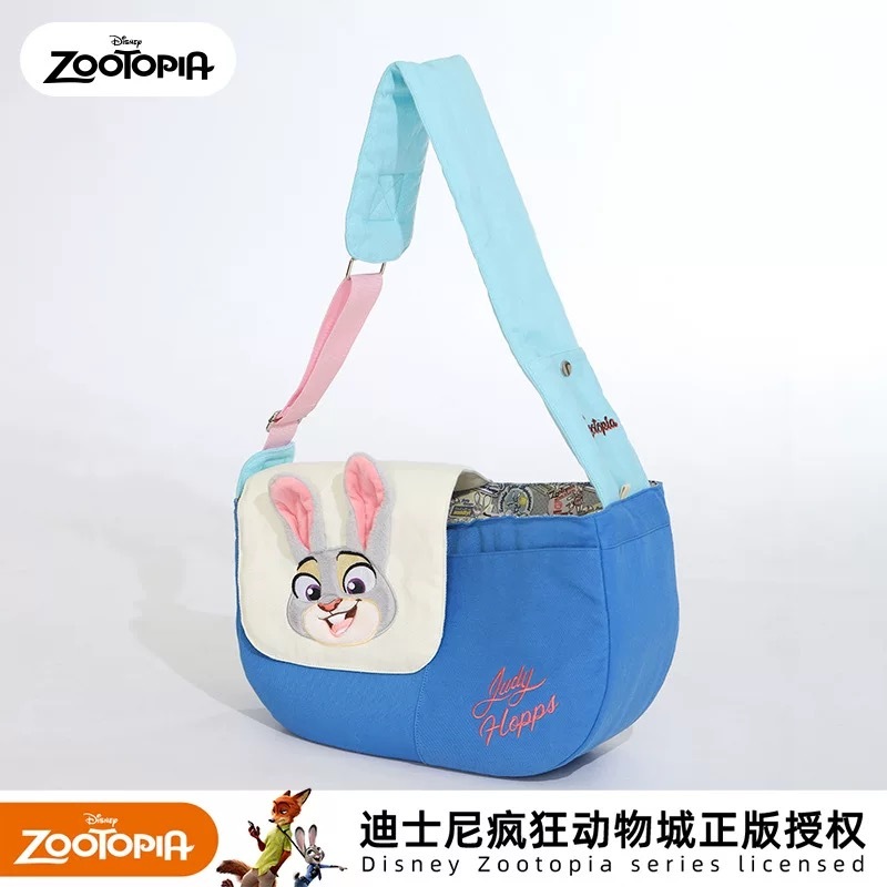 迪士尼疯狂动物城系列  朱迪斜挎宠物包 42*14*27CM