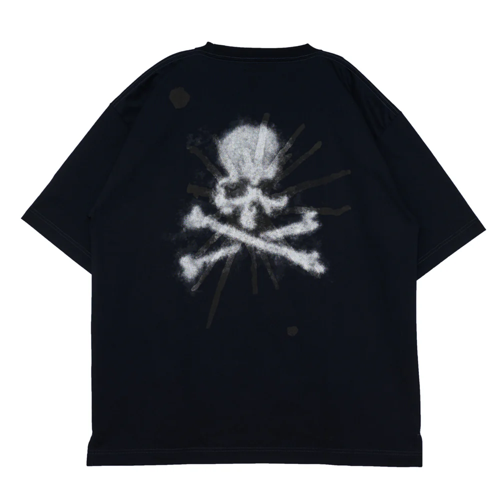 MASTERMIND JAPAN X MAISON MIHARA YASUHIRO MMY TEE 聯名 短Ｔ 刺繡 骷髏 黑色-C14TS522