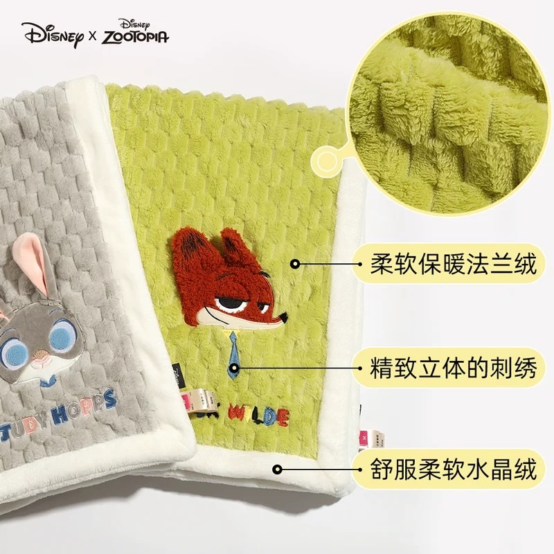 迪士尼疯狂动物城系列  朱迪/尼克宠物法兰绒毯子 100*80CM