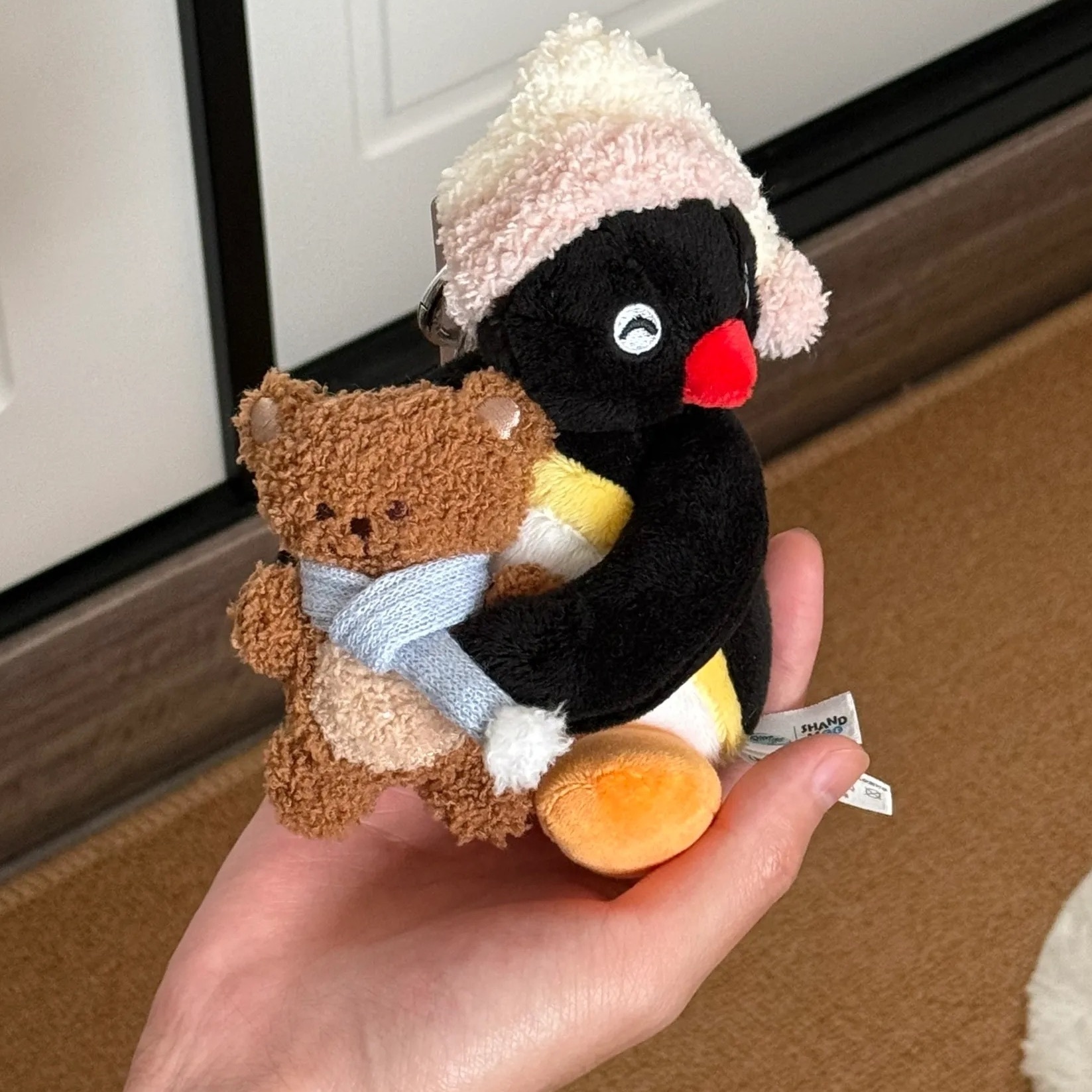 PINGU 企鵝家族 正版授權 宅在家系列 PINGA 吊飾 鑰匙圈 / 預購