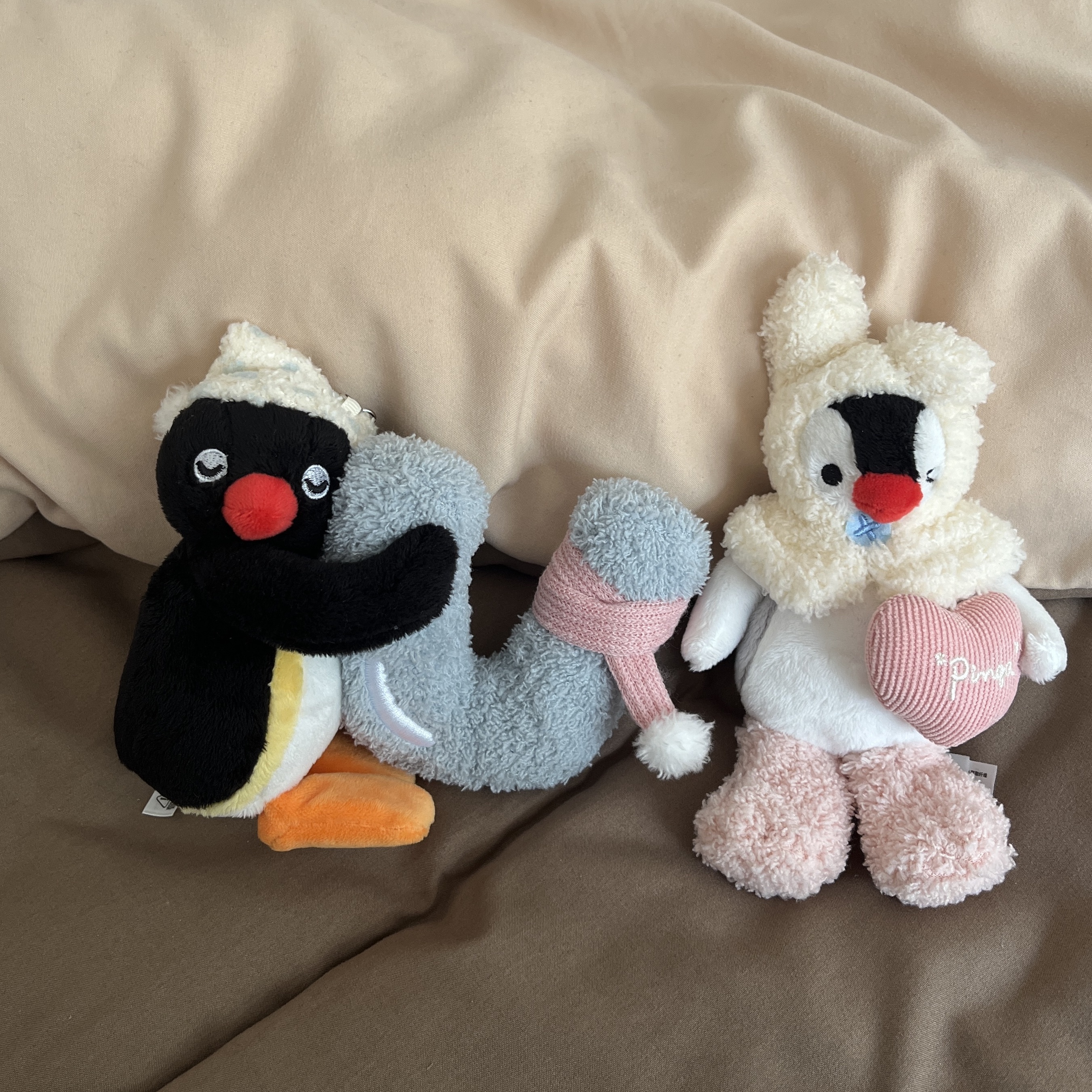 PINGU 企鵝家族 正版授權 宅在家系列 PINGA 吊飾 鑰匙圈 / 預購