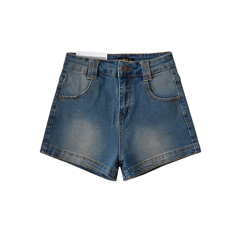 水洗直筒牛仔短褲 兩色