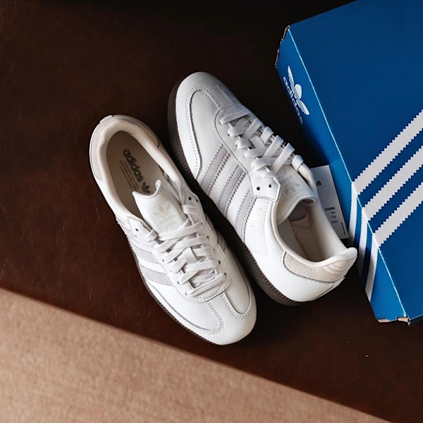 ADIDAS 休閒鞋 SAMBA OG 白香草 膠底 復古 皮革 德訓鞋 男女 IH4880