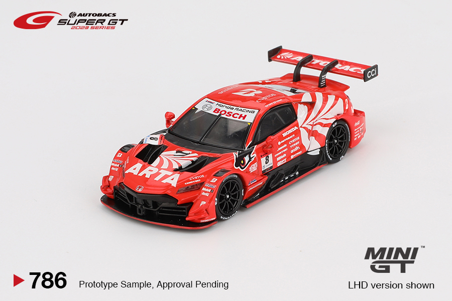 【預訂】Mini GT #786 Honda NSX-GT "Type S" GT500 #8 "ARTA MUGEN NSX-GT" ARTA 2023 SUPER GT Series / SUPER GT Blister Packaging