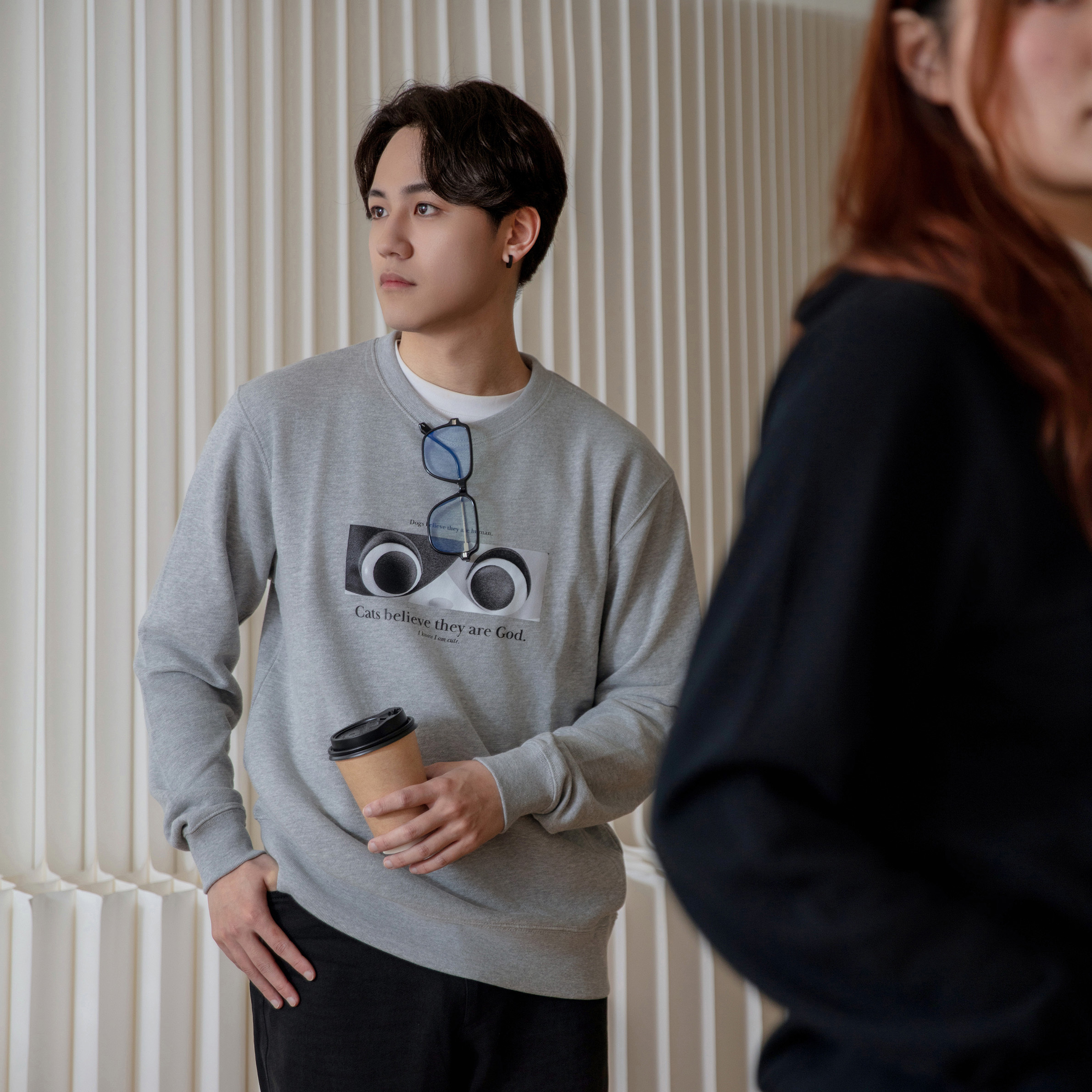 好奇寶寶布丁貓 大學T