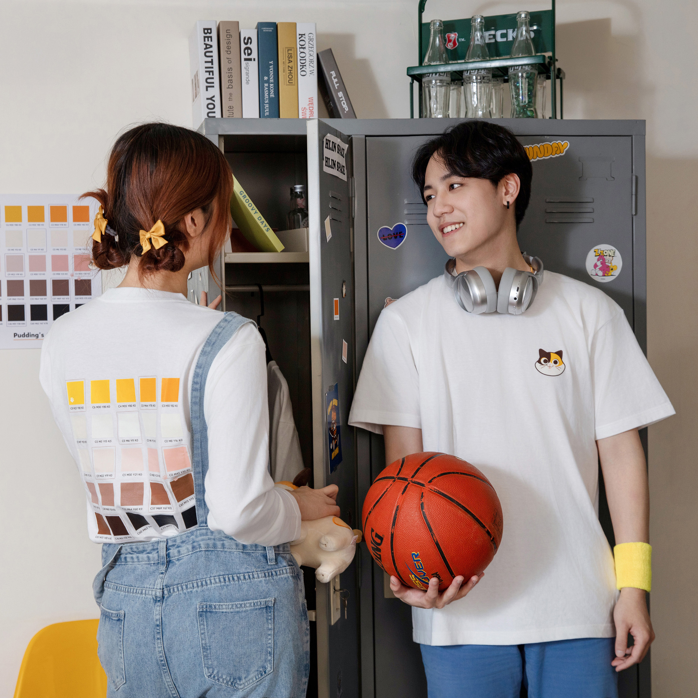 布丁貓的色票 長袖T恤