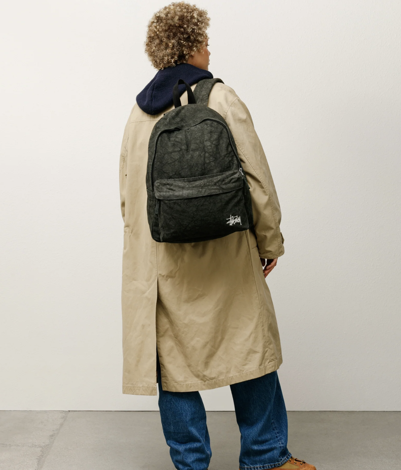 Stussy Canvas Backpack Washed Black