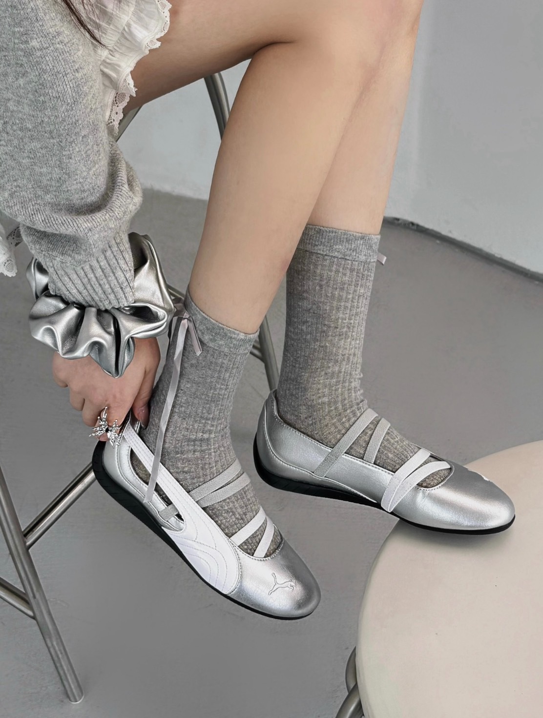 Puma Speedcat Ballet "Silver White" 銀白色 芭蕾舞鞋 401581-01