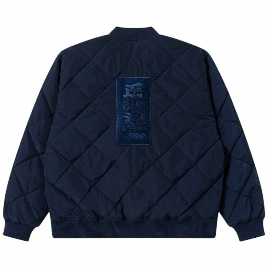 BLACK EYE PATCH HWC LABEL EMBROIDERED QUILTED JACKET