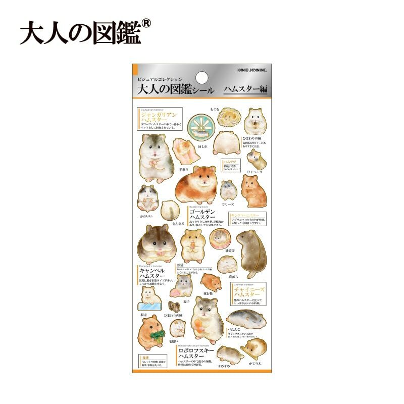 Kamio Adult Visual Dictionary Sticker (Japanese Stationery Brand)