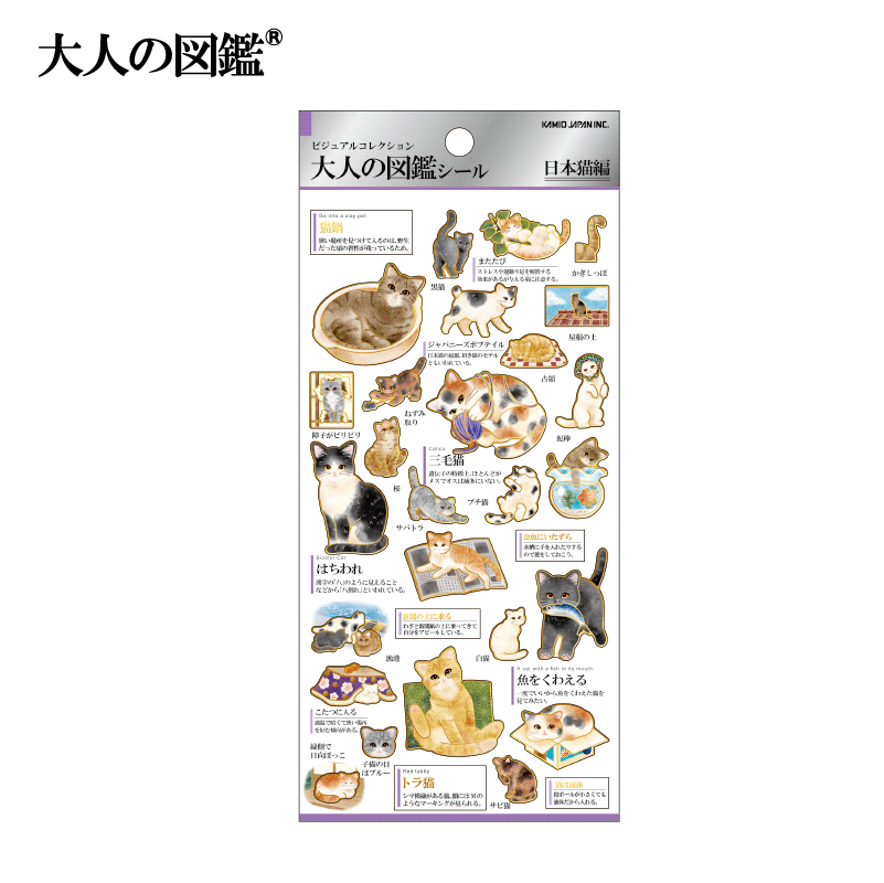 Kamio Adult Visual Dictionary Sticker (Japanese Stationery Brand)