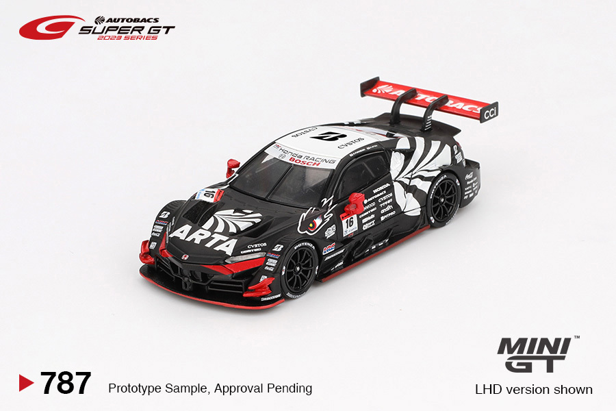 【預訂】Mini GT #787 Honda NSX-GT "Type S" GT500  #16 "ARTA MUGEN NSX-GT " ARTA 2023 SUPER GT Series / SUPER GT Blister Packaging