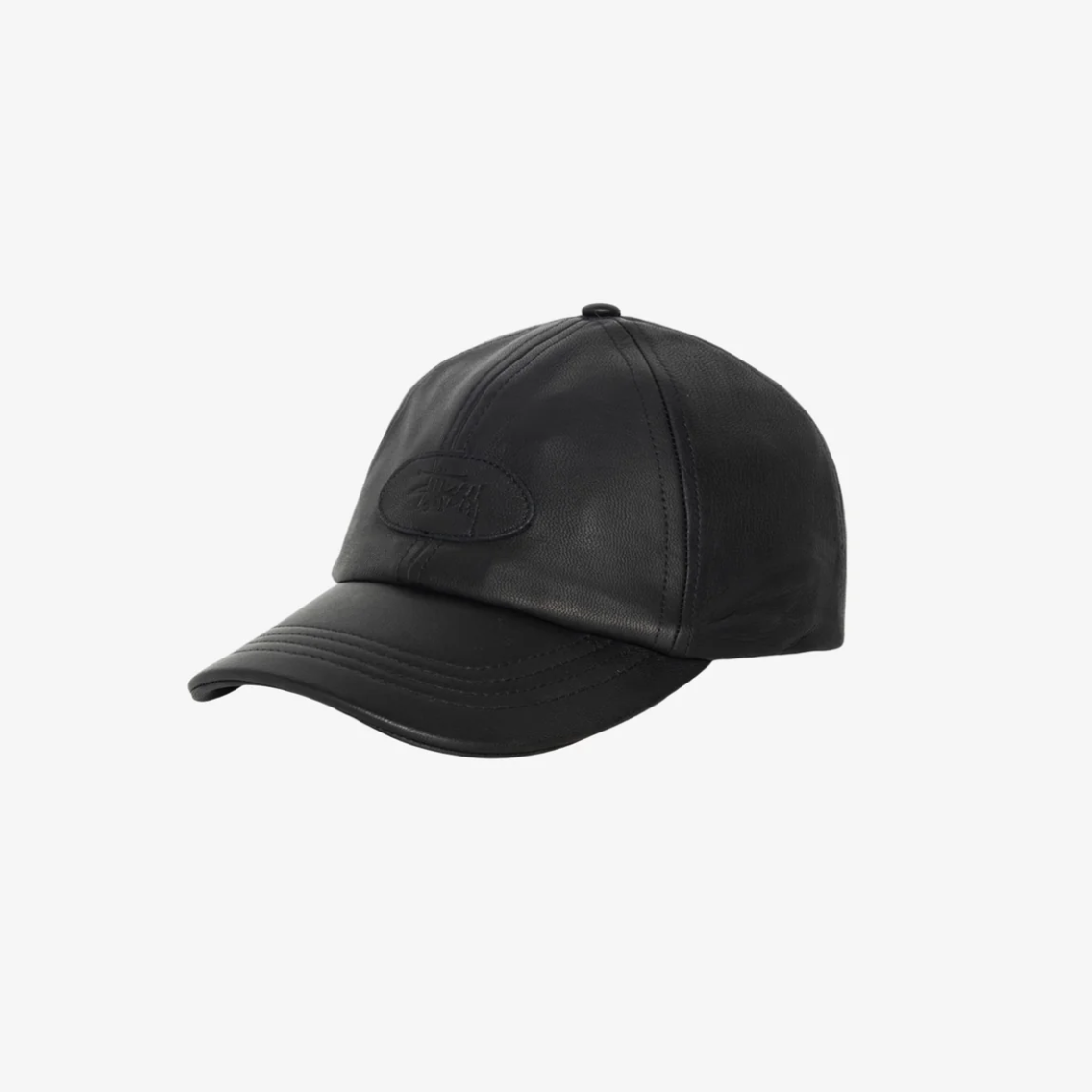2025SS STUSSY LP LEATHER PATCH STRAPBACK CAP 皮革老帽帽子現