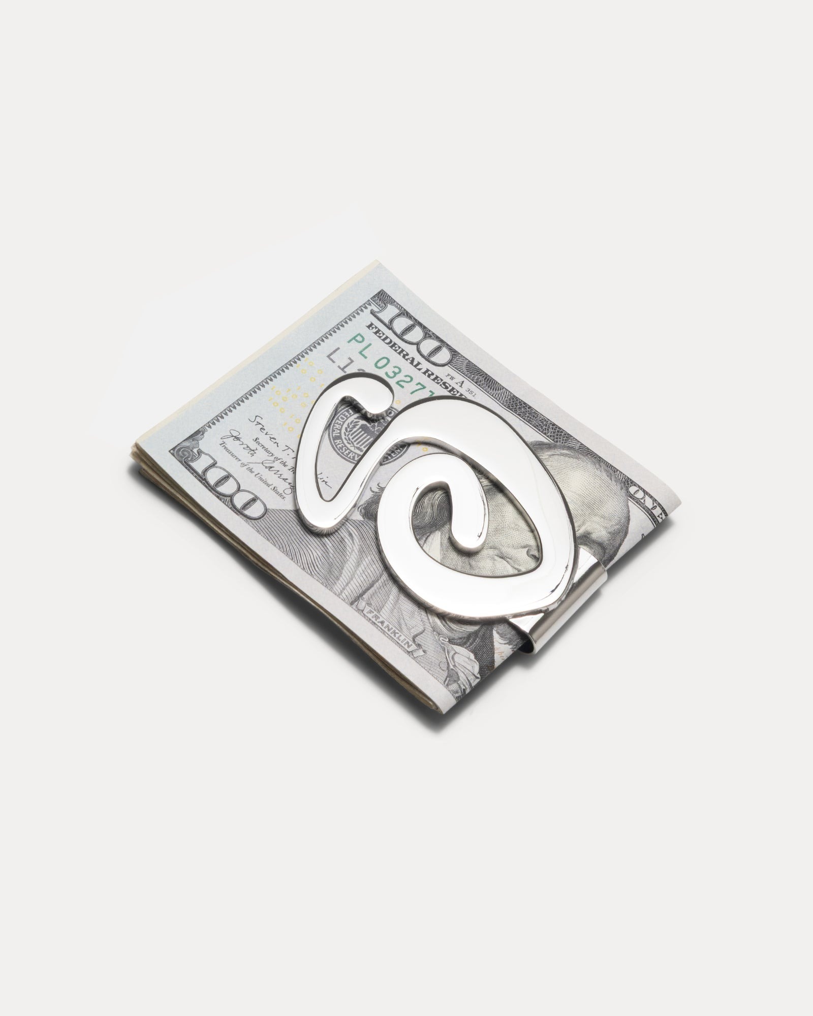 2025AW STUSSY SWIRLY S MONEY CLIP S LOGO 鈔票夾 金屬 現貨 138952