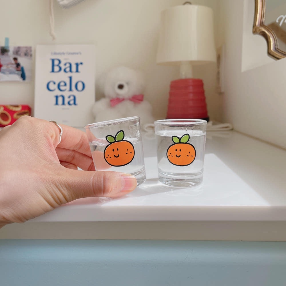 濟州島限定橘子燒酒杯