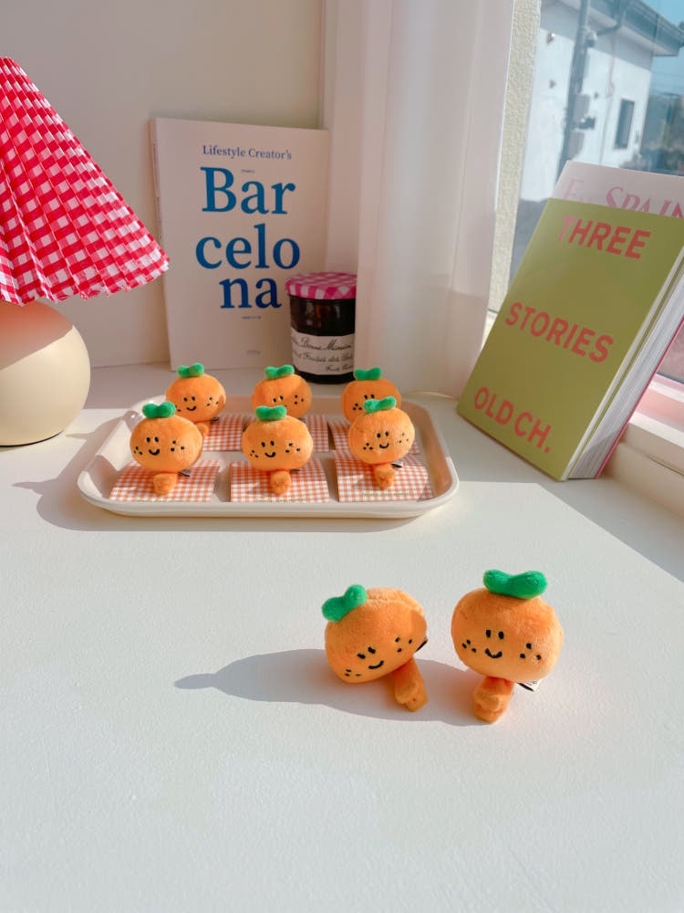 濟州島限定橘子髮夾