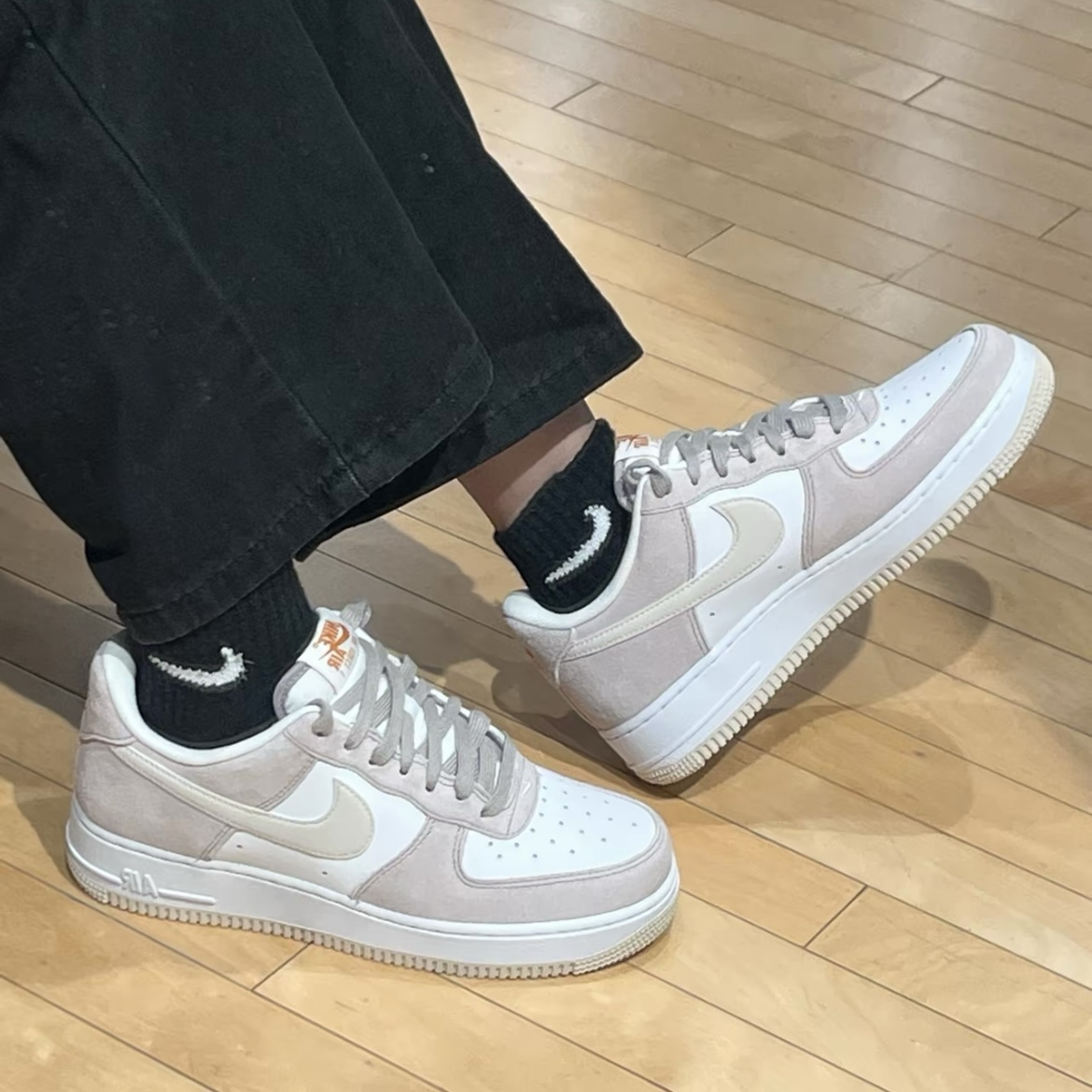 Nike Air Force 1 07 College Grey 粉灰 奶灰 麂皮 AF1 低筒休閒鞋