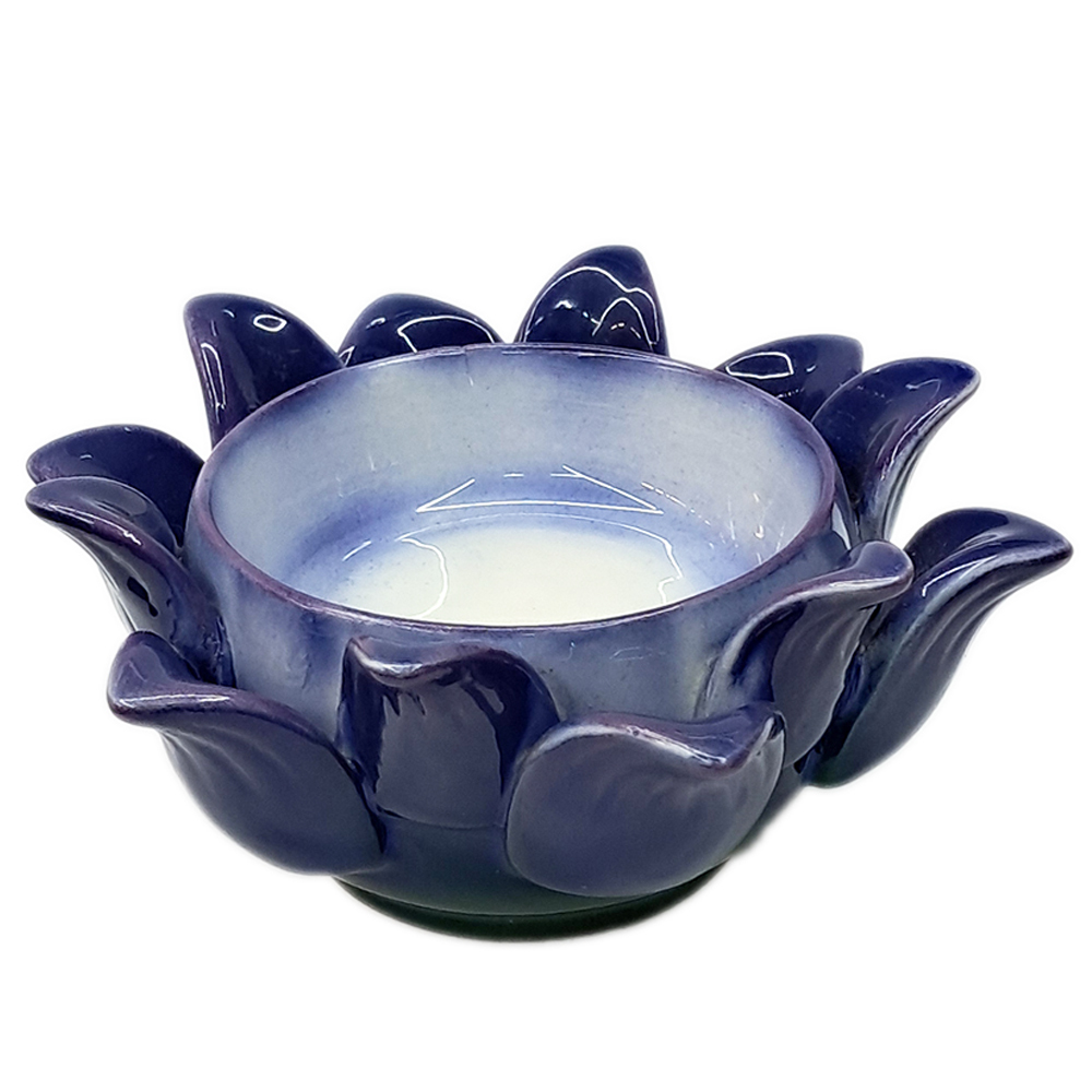 精緻藍瓷蓮座 {身體健康)【十方】154567