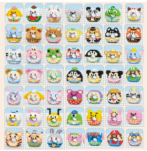 积木乐高 甜甜圈系列 款式随机