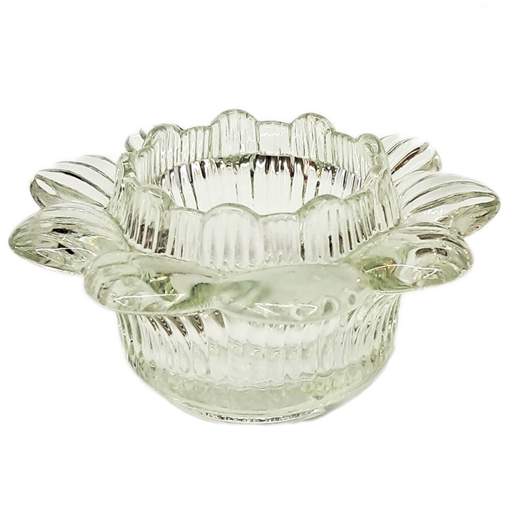 透明 蓮玻璃座 【十方】154570