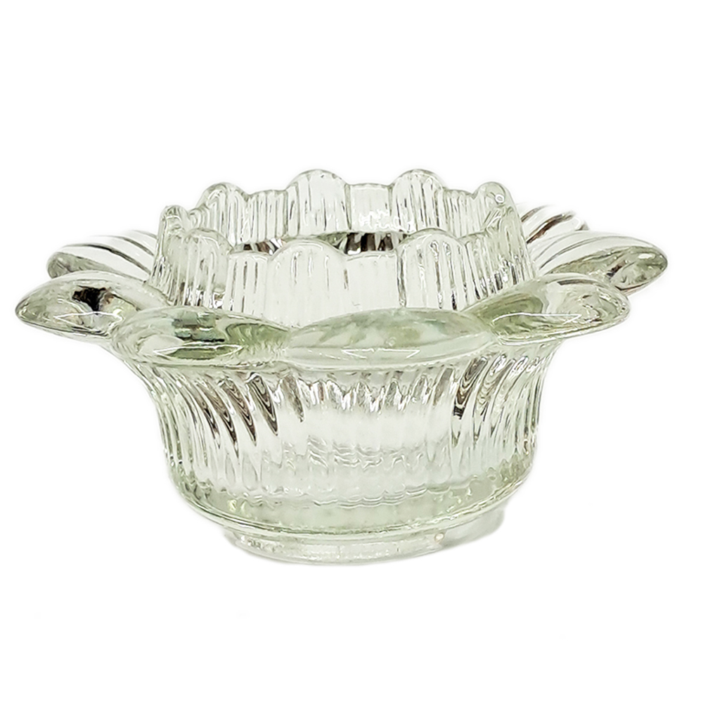 透明 蓮玻璃座 【十方】154570