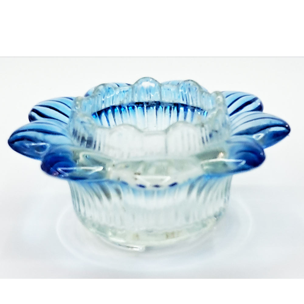 藍 蓮玻璃座 【十方】154569