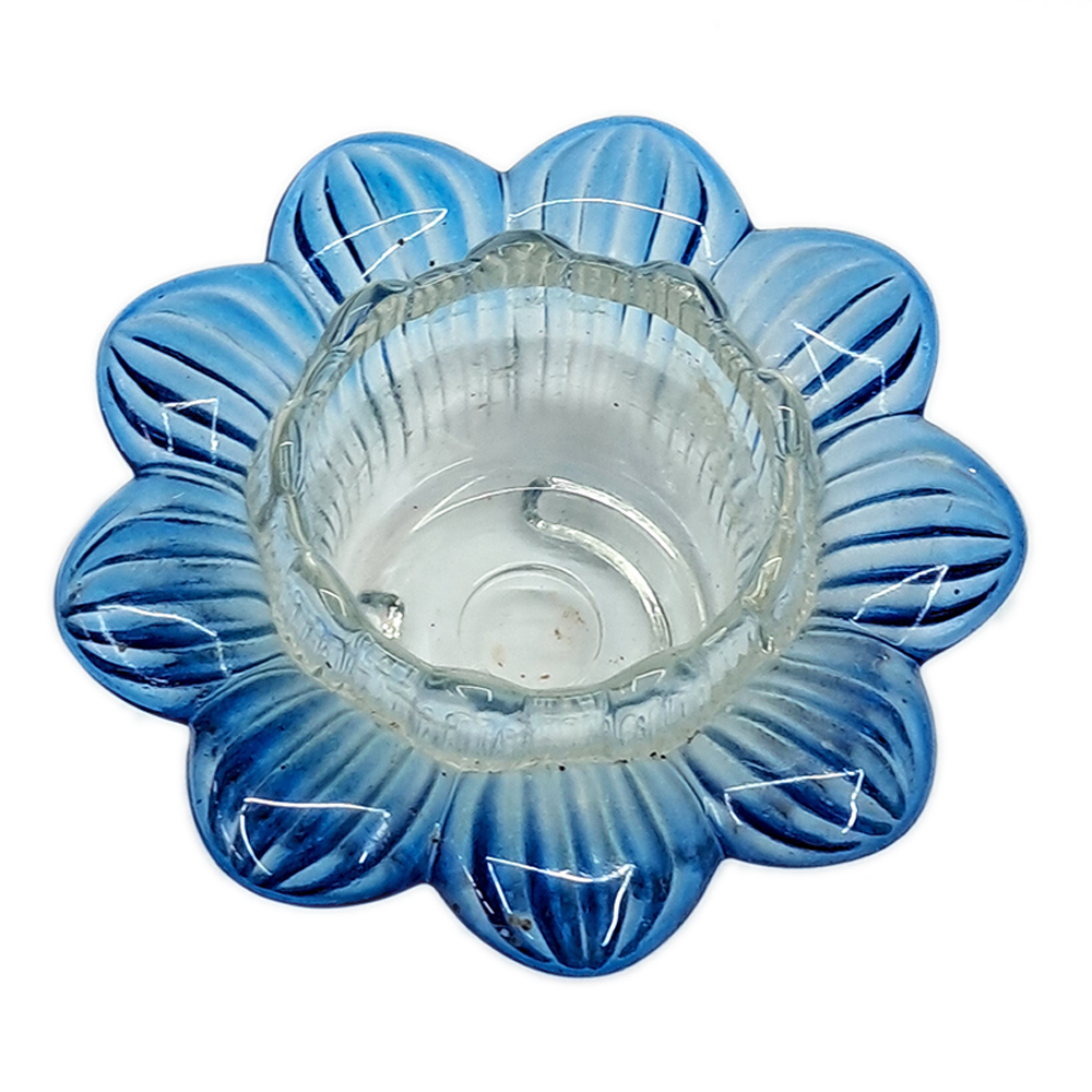 藍 蓮玻璃座 【十方】154569