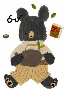 幸福果舖 Taste Sweety - 茶香熊款雙層玻璃杯沖泡瓶 冷泡飲 果乾水 專用沖泡瓶 雙層玻璃杯