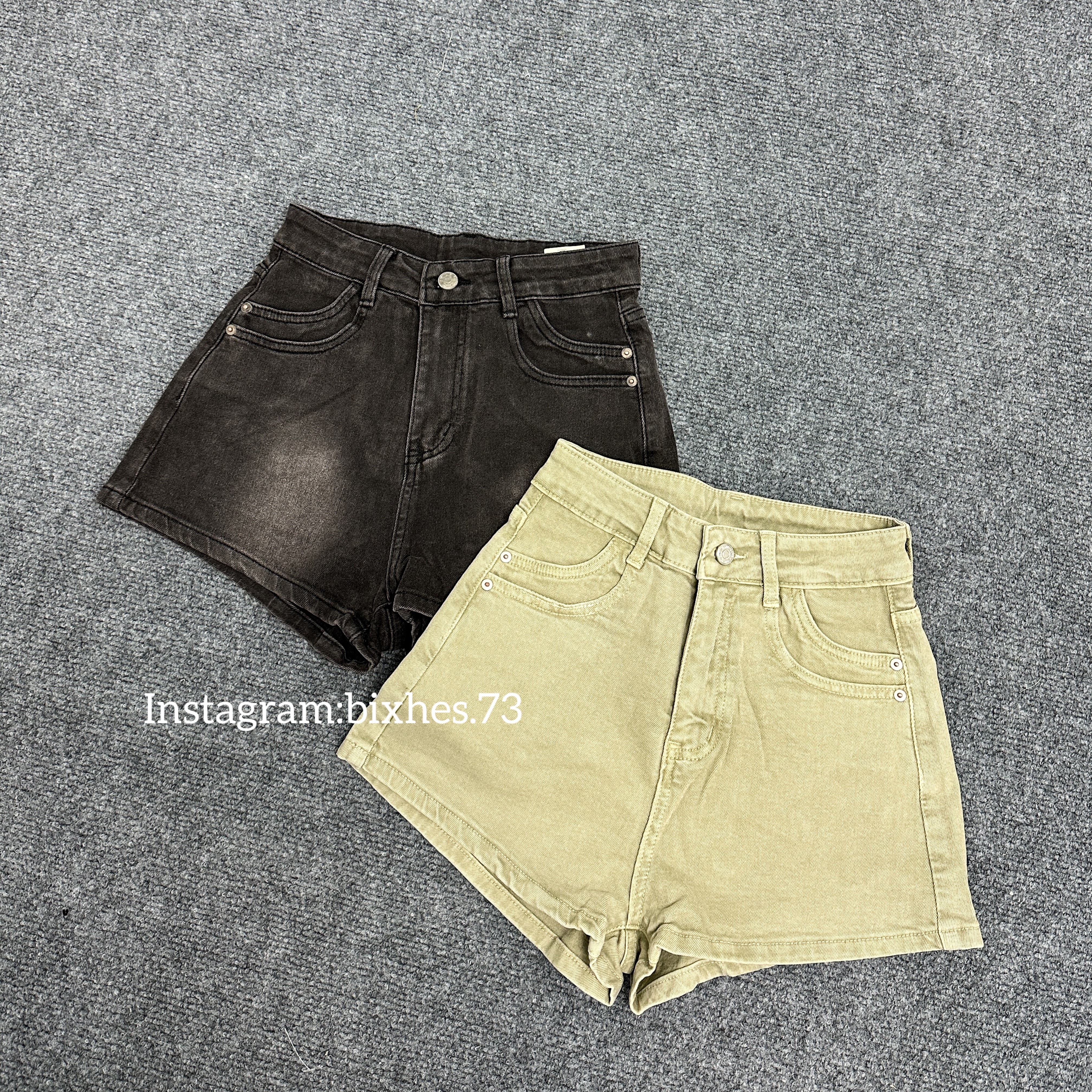 基礎彈力牛仔短褲(E00120)