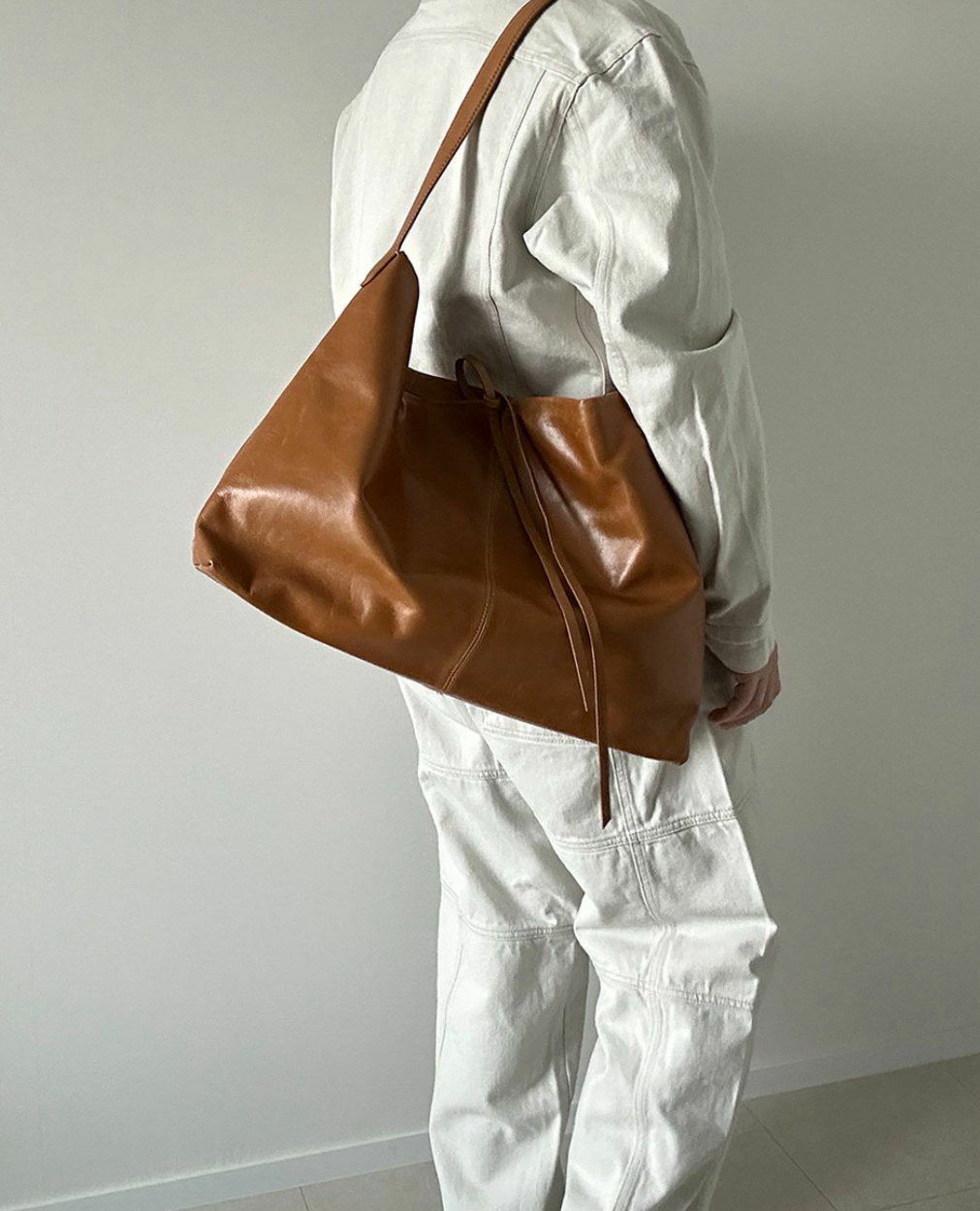 牛皮單肩袋 B352