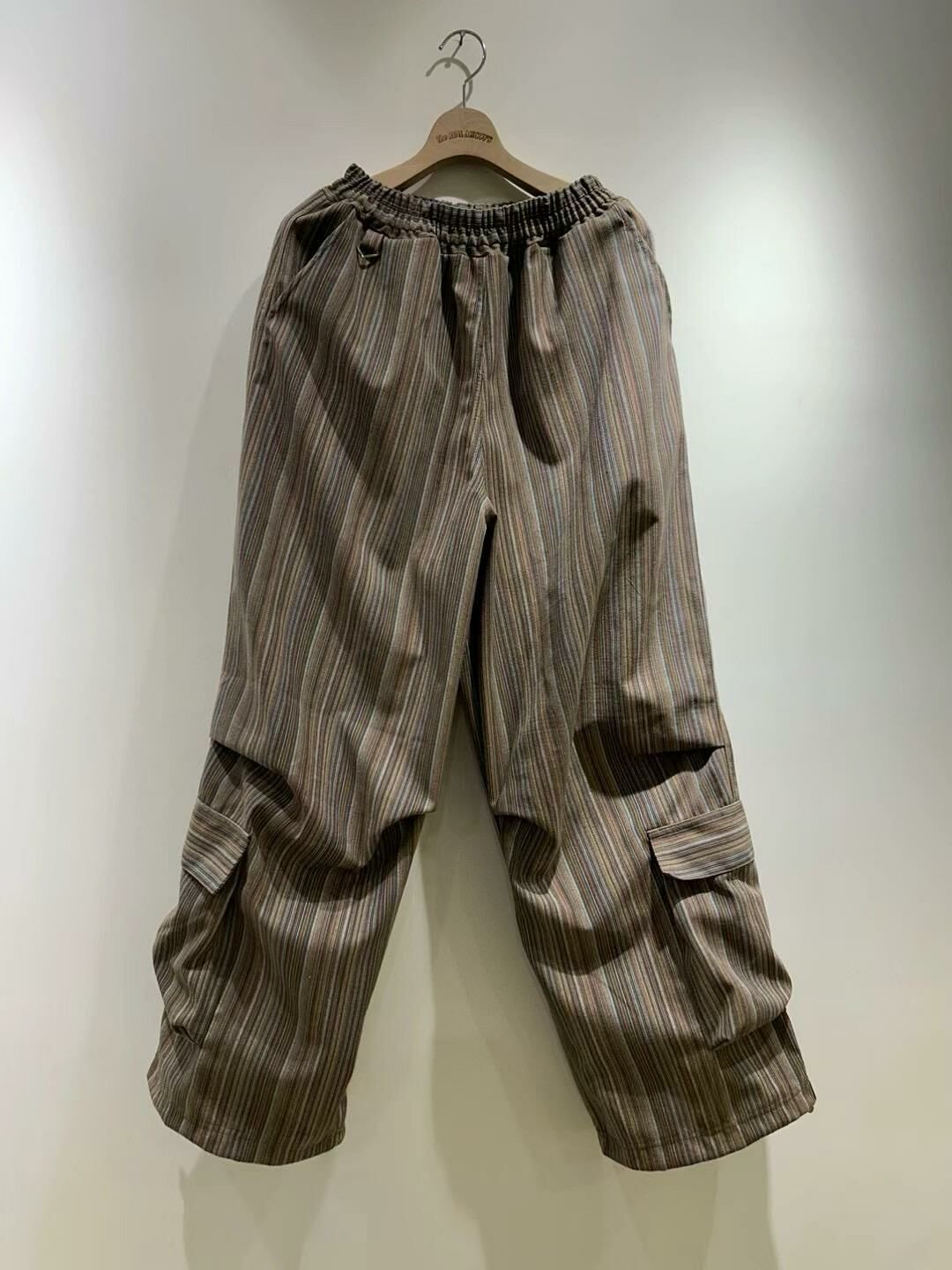 直紋工裝鬆身褲 P3056