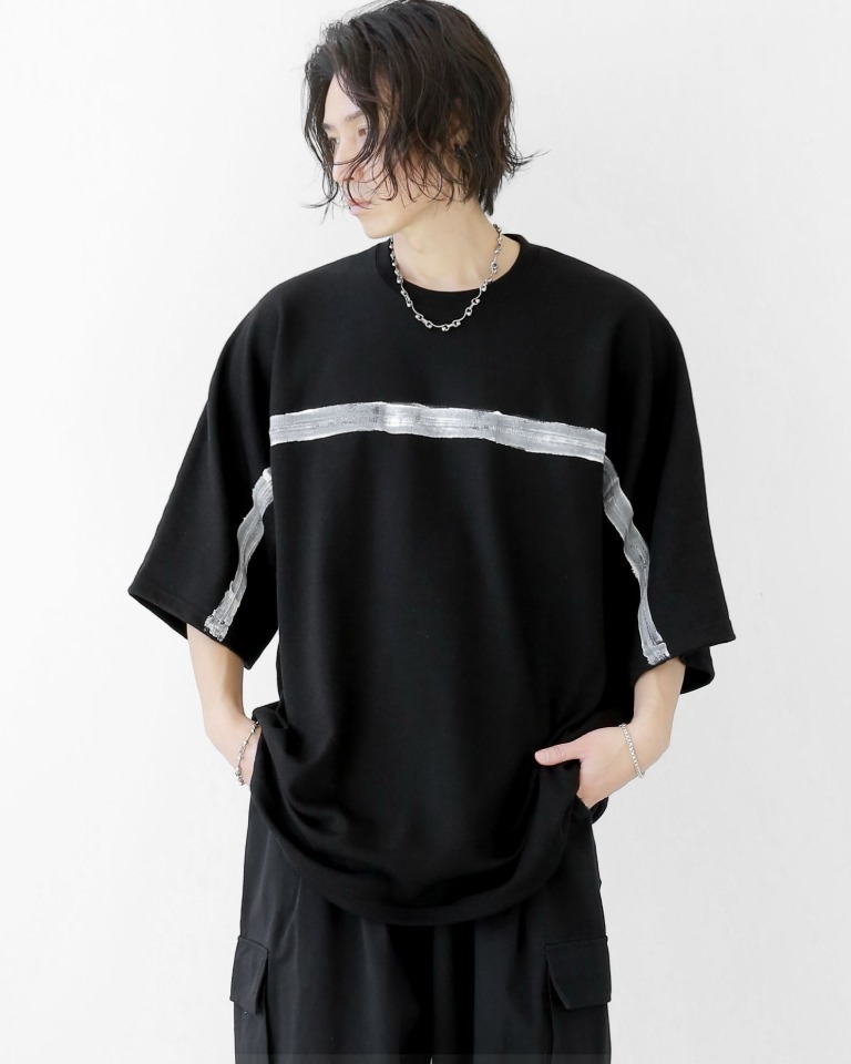 油漆線設計短袖T卹