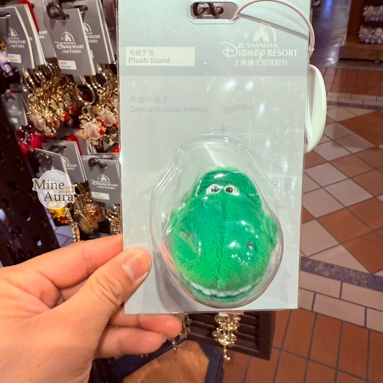 抱抱龍 Rex 立體大頭 絨毛 大頭 造型 手機支架 3C用品 玩具總動員 Toy Story -上海迪士尼樂園