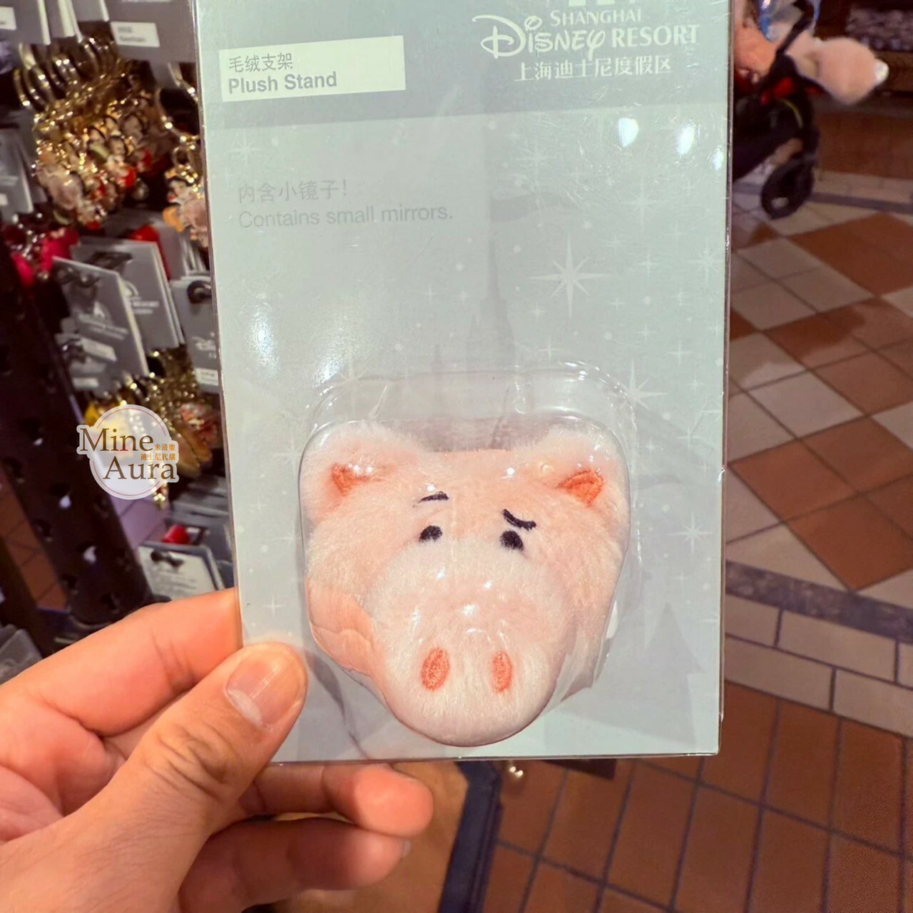 火腿豬 Ham 立體大頭 絨毛 大頭 造型 手機支架 3C用品 玩具總動員 Toy Story -上海迪士尼樂園