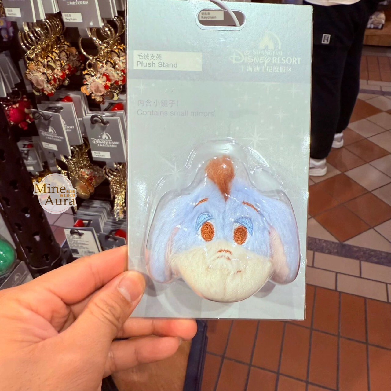 屹耳 Eeyore 立體大頭 絨毛 大頭 造型 手機支架 3C用品 小熊維尼 Winnie the Pooh -上海迪士尼樂園