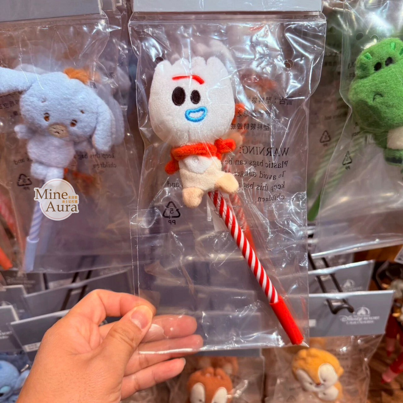 叉奇 Forky 絨毛公仔指偶設計 造型 中性筆 玩具總動員 Toy Story -上海迪士尼樂園