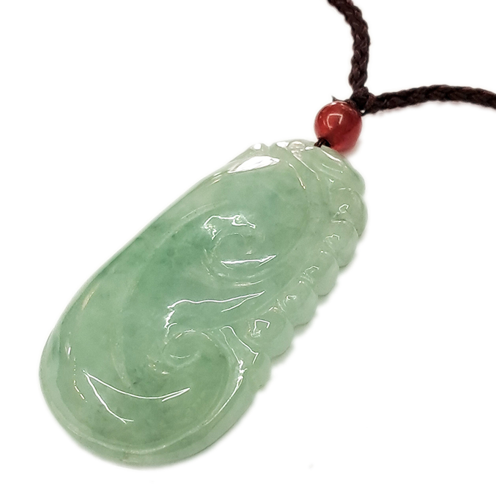 如意{緬甸冰種花青翡翠}【十方】135622