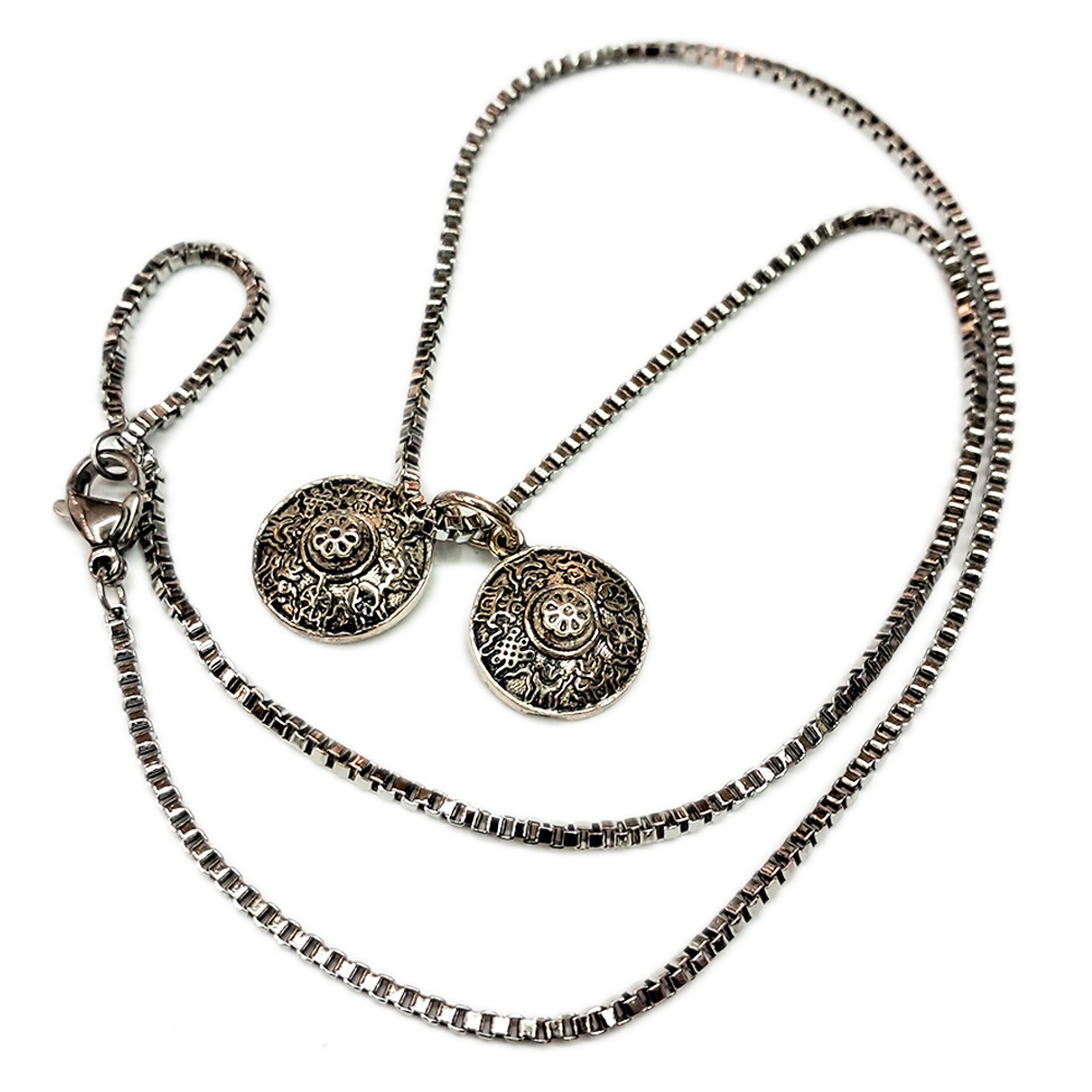 八吉祥丁夏(925銀)+鋼鍊【十方】139551