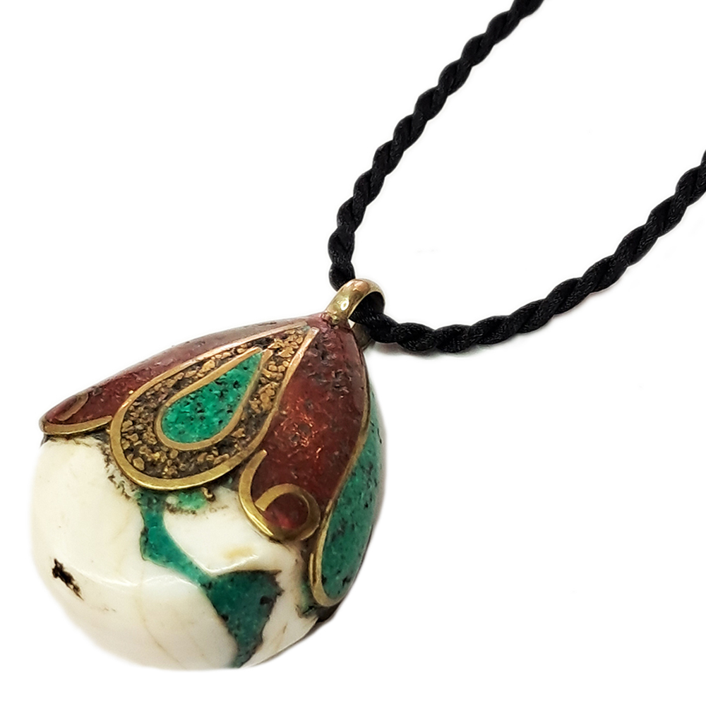 老硨磲+黑繩項鍊【十方】141115